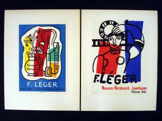 Vintage Lithographs,  Kunst Im Plakat,  Dufy & Léger,  Mourlot 1959,  France 1949