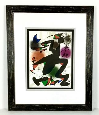 1977 Joan Miro Lithograph (mourlot 1116) Framed