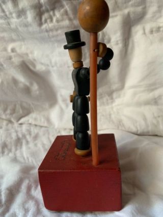 Vintage Wooden Push Up Toy Hangover Pete AniToy 3