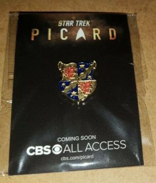 Star Trek Picard Family Crest Pin.  Ny Comic Con 2019 Exclusive