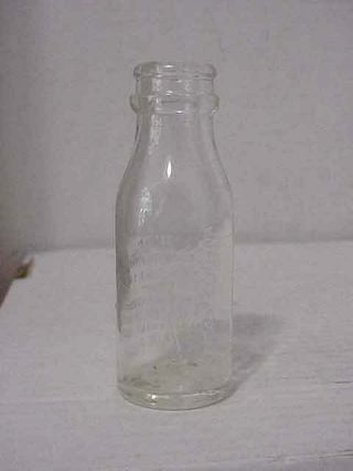 Vintage Edison Battery Oil Bloomfield N J Embossed Clear Glass Bottle