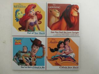 (complete Set Of 4) Disney,  Pixar Rsd Limited Ed 3 " Colored Vinyl Records 2019