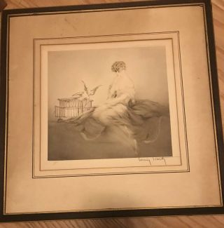 Louis Icart Pencil Signed Etching Copyrighted 1925 Paris