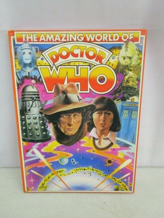Vintage 1976 Bbc The World Of Doctor Who Hardcover Book