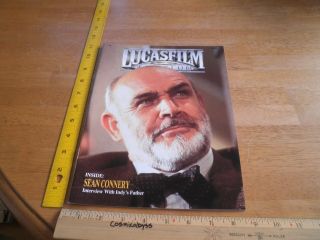 Sean Connery Interview Indiana Jones Lucasfilm Fan Club Mag 9 1989 W/cover