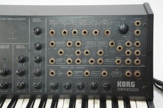 KORG MS - 20 Early Type Vintage Analog Semi - Modular Synthesizer Full Serviced MS20 3