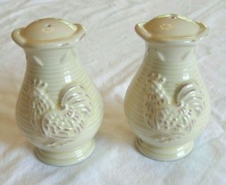 Vintage Lenox Rooster Salt And Pepper Shakers Farmhouse Vg