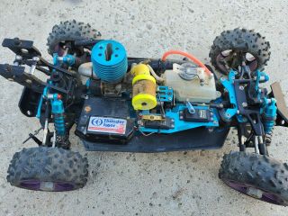 Vintage Rc Thunder Tiger Racing 1/8 Scale Nitro - Powered 4wd Buggy