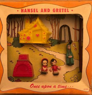 Vintage 1951 Emenee Industries Inc N.  Y Hansel & Gretel Display Box