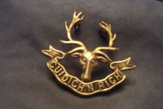 Ww Ii/pre Ww Ii Cap Badge To The Seaforth Highlanders Of Canada
