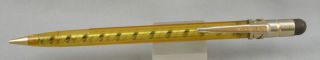 Wearever Spiral Transparent Yellow & Gold 1.  1mm Pencil - C.  1950 