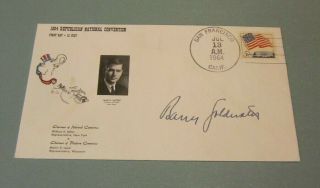 1964 Republican Presidential Candidate Barry Goldwater Signed Convention Cover