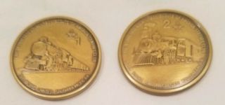 Bsa Boy Scout Train Coin /token 1 And 2 Bonneville Council