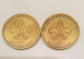BSA Boy Scout TRAIN COIN /TOKEN 1 And 2 Bonneville council 3