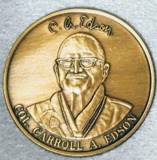 Boy Scout - Oa - Col.  Carroll Edson - Coin Token 1915 - 2000