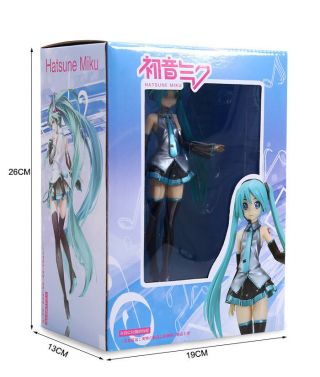 Anime Vocaloid Hatsune Miku Figure Action Figurine Model Decor Toy Doll Gift Box