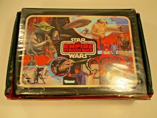 Vintage Kenner 1982 Star Wars Carry Case Empire Strike W/sticker Sheet