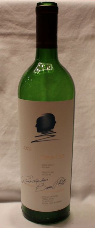 Opus One Red Wine Bottle - 2005 - Empty 750ml Mondavi