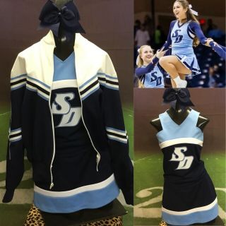 Vintage Real Cheerleading Uniform University Of San Diego Szs/med 4pc