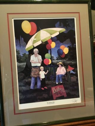 George Rodrigue “the Balloon Man " Signed