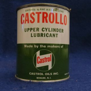 Vintage Castrol Castrollo Upper Cylinder Lubricant Tin Oil Coin Bank 1950 - 60 ' s 2