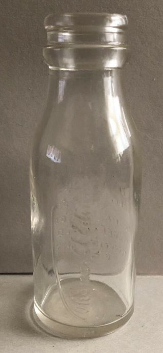 Antique Thomas Edison Battery Oil Glass 4” Bottle