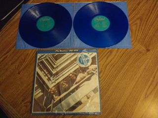 The Beatles ‘1967 - 1970’ Blue Vinyl 2 Lp Set In Shrink W/ Unplayed Records Usa