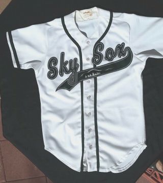 Vintage Rawlings Colorado Springs Sky Sox Pro Cut Baseball Game Jersey Size 42