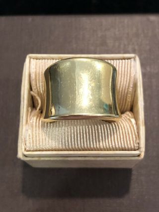 Robert Lee Morris - 18k Solid Gold Vintage Modernist Ring,  Sz.  7