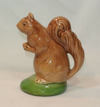 Vintage Squirrel Pottery Figurine Detailed And Charming