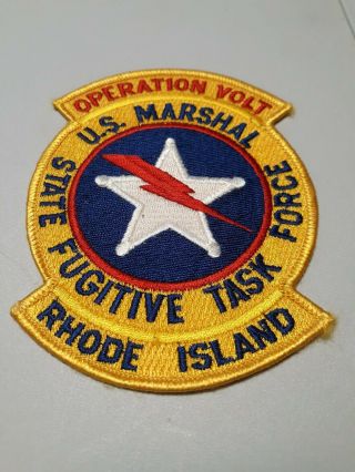 United States Marshal Federal Police Patch Sheriff Swat Task Force Rhode Island