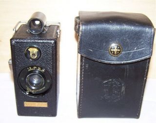 Vintage 1927 Ansco Memo 35mm Half Frame Camera With Two Cassettes