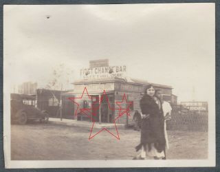 Old Photo Of The First Chance Saloon Tijuana Near San Diego California C1923