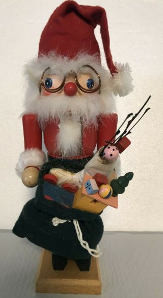 Santa Claus Ii Nutcracker Vintage Style 10 " Wooden Xmas Holiday