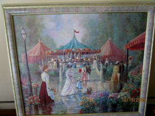 Hand - Painted Vintage Oil On Canvas Signed By The Artist