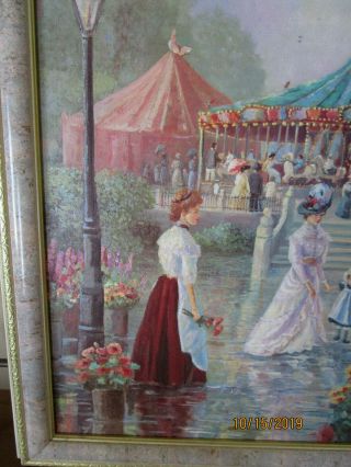 Hand - Painted Vintage Oil on Canvas Signed by the artist 2