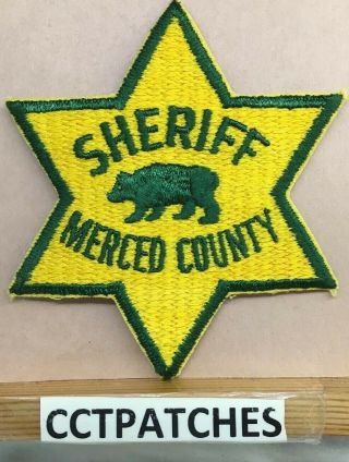 Vintage Merced County,  California Sheriff (police) Shoulder Patch Ca