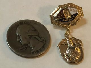 Vintage WWII 1940’s US MARINE CORPS Sweetheart Lapel Pin HOME FRONT Jewelry USMC 2