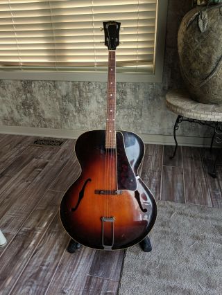Vintage Gibson Tg - 50 Tenor Guitar 4 - String Archtop - Sunburst - 1940s?