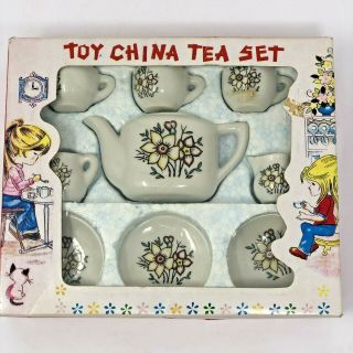 Nos Tg&y Toy China Tea Set 1970 