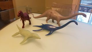 4 Vintage Invicta & British Museum Natural History Dinosaurs