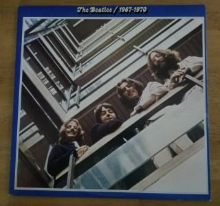 Beatles - 1967 - 1970 - Blue Vinyl 2 Lp - Capitol Sebx - 11843 - Played Twice
