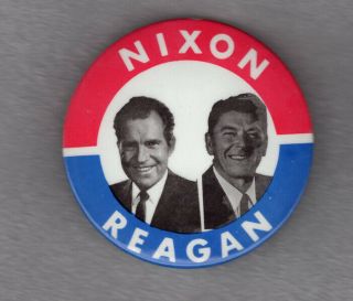 Nixon \ - Reagan Campaign Pin Back Reagan Possible Vp Candidate