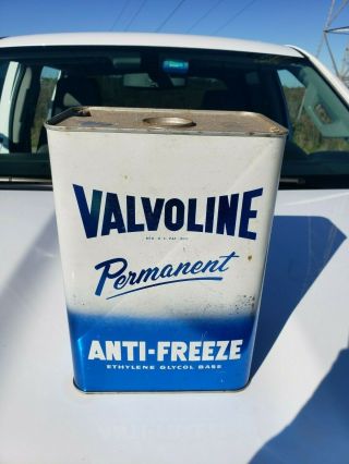Pre Zip Code Valvoline Permanent Anti - Freeze Metal Can Ashland Kentucky