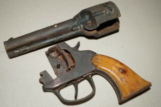 Vintage Kilgore Lone Ranger Hi - Yo Silver Cast Iron Toy Cap Gun ( Broken)