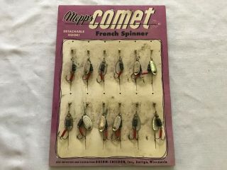 Mepps Comet French Spinner Vintage Fishing Lure Store Display,  Antigo,  Wi.