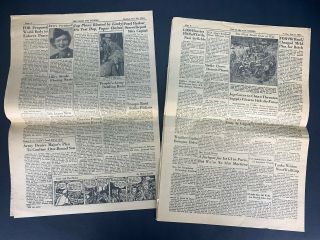 4 Vintage 1944 Stars & Stripes Newspapers Paris Ed.  Allies Launch 4 Drives 3