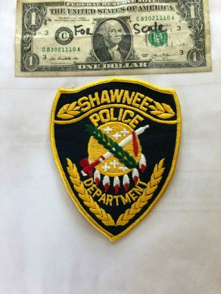 Shawnee Oklahoma Police Patch Un - Sewn Great Shape