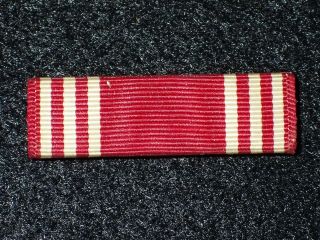 Wwii Us Army Usaaf Good Conduct Medal Ribbon Slide Type &