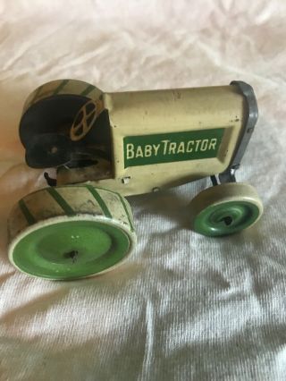Tin Litho Toy Animate Baby Tractor Made In Usa Early Production